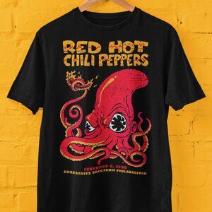 Vintage Red Hot Chili Peppers 1996 Rock Music Tour T-Shirt, Black Gift for Fan51